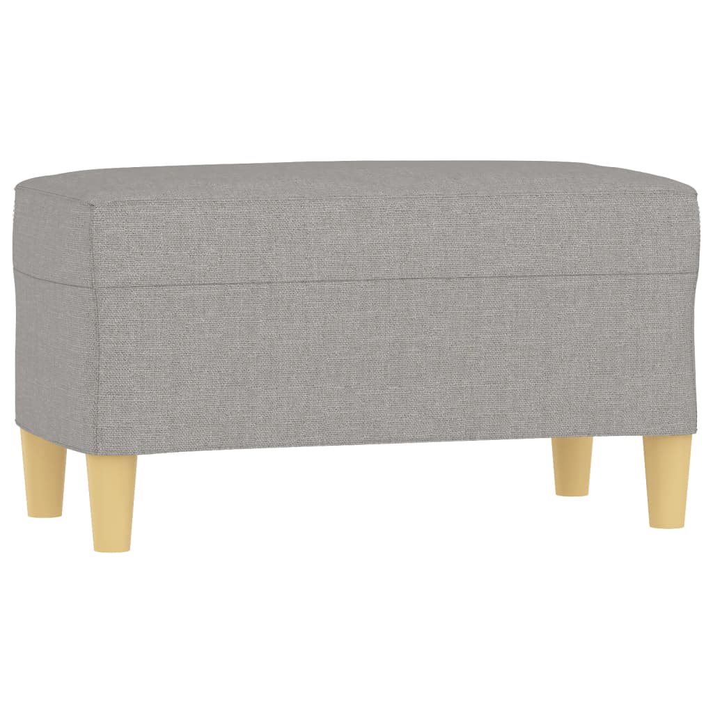 Panca Grigio chiaro 70x35x41 cm in Tessuto - homemem39