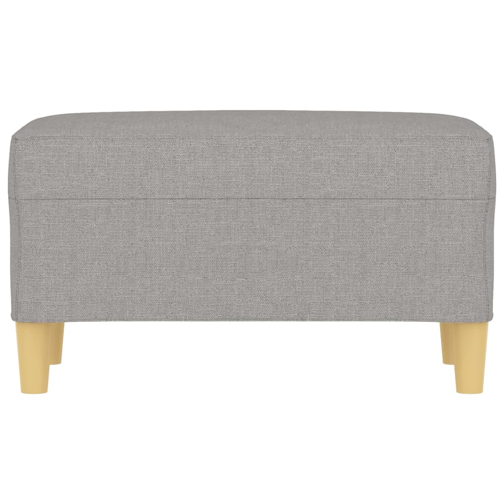 Panca Grigio chiaro 70x35x41 cm in Tessuto - homemem39