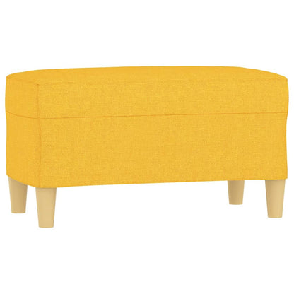 Panca Giallo Chiaro 70x35x41 cm in Tessuto - homemem39