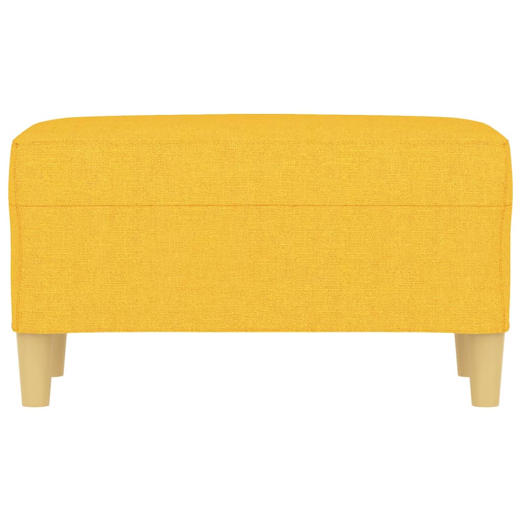 Panca Giallo Chiaro 70x35x41 cm in Tessuto - homemem39