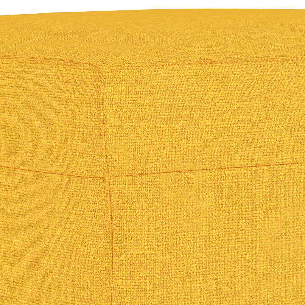 Panca Giallo Chiaro 70x35x41 cm in Tessuto - homemem39