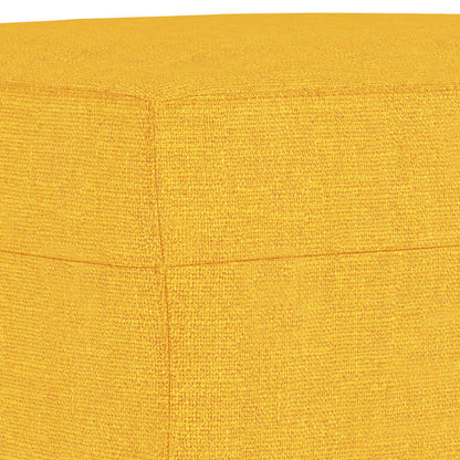 Panca Giallo Chiaro 70x35x41 cm in Tessuto - homemem39