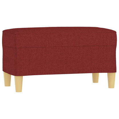 Panca Rosso Vino 70x35x41 cm in Tessuto - homemem39