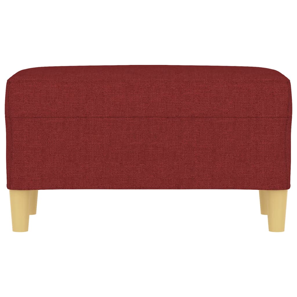 Panca Rosso Vino 70x35x41 cm in Tessuto - homemem39