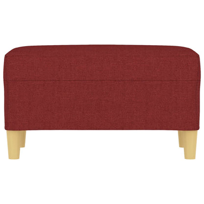 Panca Rosso Vino 70x35x41 cm in Tessuto - homemem39