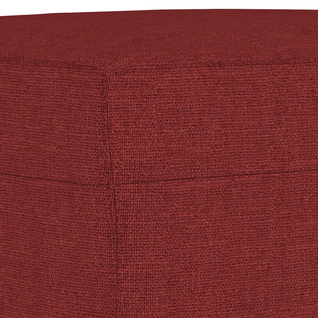 Panca Rosso Vino 70x35x41 cm in Tessuto