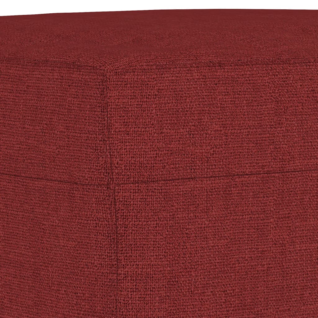 Panca Rosso Vino 70x35x41 cm in Tessuto - homemem39