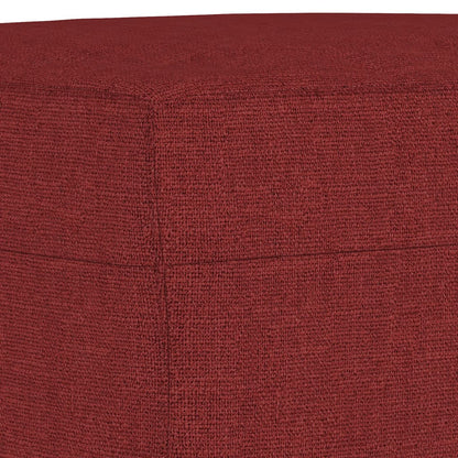 Panca Rosso Vino 70x35x41 cm in Tessuto - homemem39