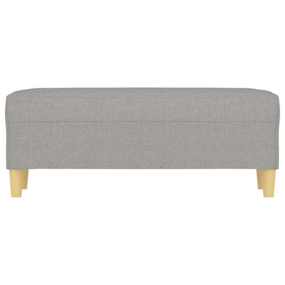 Panca Grigio chiaro 100x35x41 cm in Tessuto