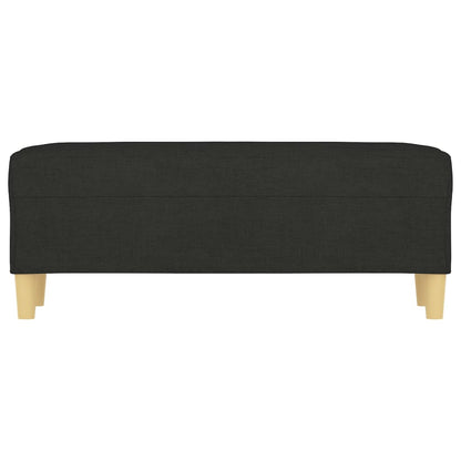 Panca Nera 100x35x41 cm in Tessuto - homemem39