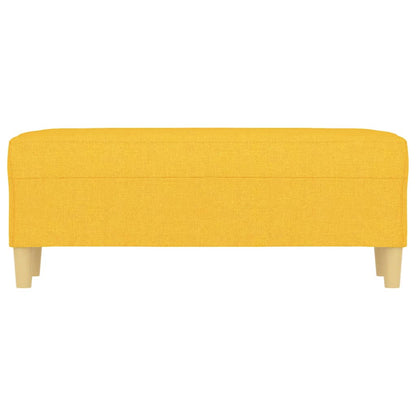 Panca Giallo Chiaro 100x35x41 cm in Tessuto