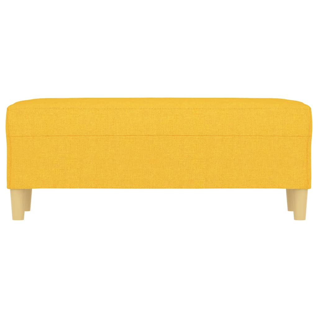 Panca Giallo Chiaro 100x35x41 cm in Tessuto - homemem39