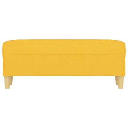 Panca Giallo Chiaro 100x35x41 cm in Tessuto - homemem39