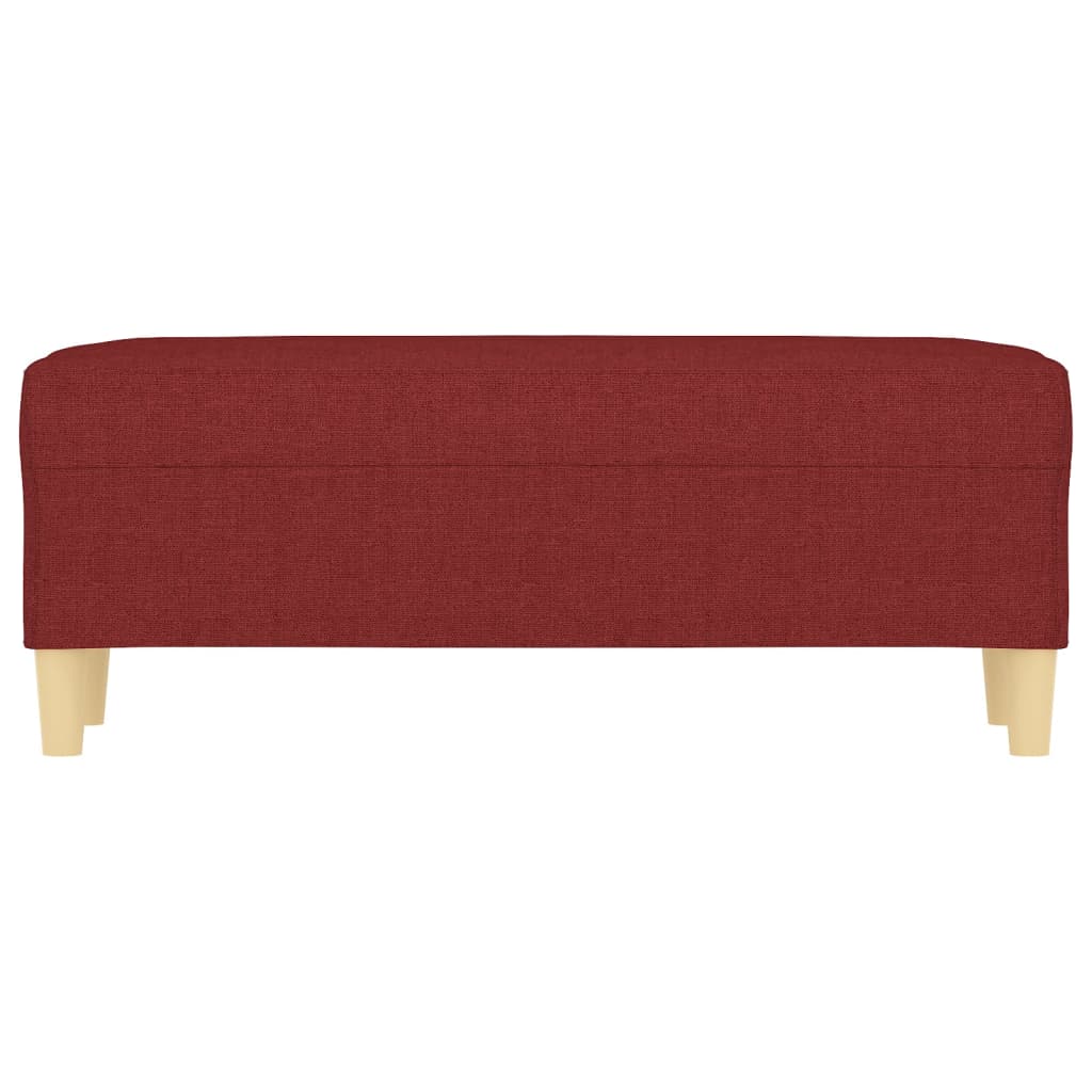 Panca Rosso Vino 100x35x41 cm in Tessuto - homemem39