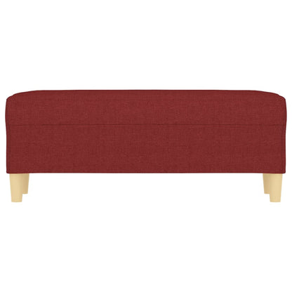 Panca Rosso Vino 100x35x41 cm in Tessuto - homemem39