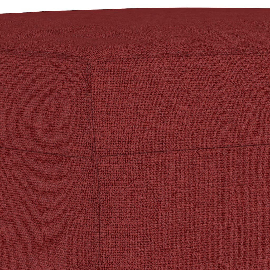 Panca Rosso Vino 100x35x41 cm in Tessuto