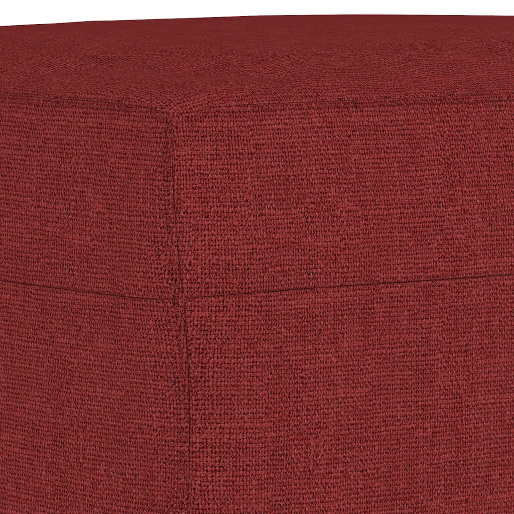 Panca Rosso Vino 100x35x41 cm in Tessuto - homemem39