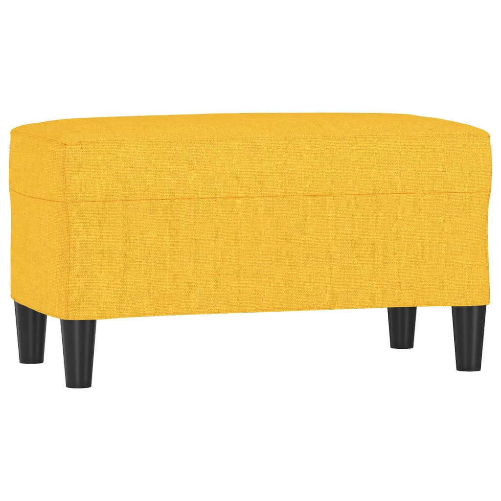 Panca Giallo Chiaro 70x35x41 cm in Tessuto