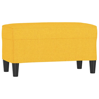 Panca Giallo Chiaro 70x35x41 cm in Tessuto