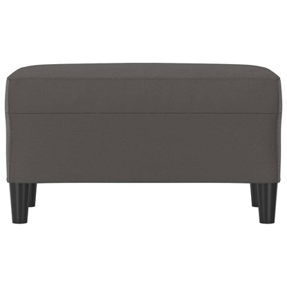 Panca Grigia 70x35x41 cm in Similpelle