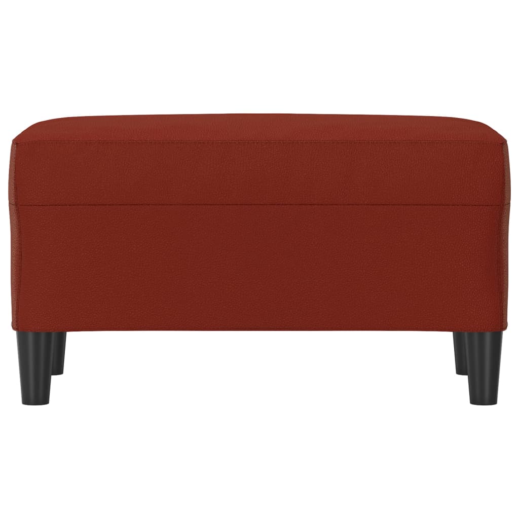 Panca Rosso Vino 70x35x41 cm in Similpelle