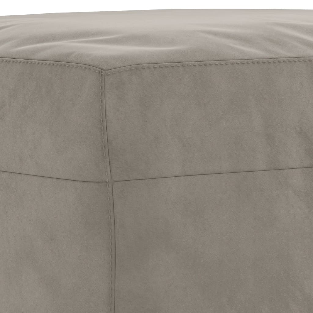 Panca Grigio Chiaro 70x35x41 cm in Velluto