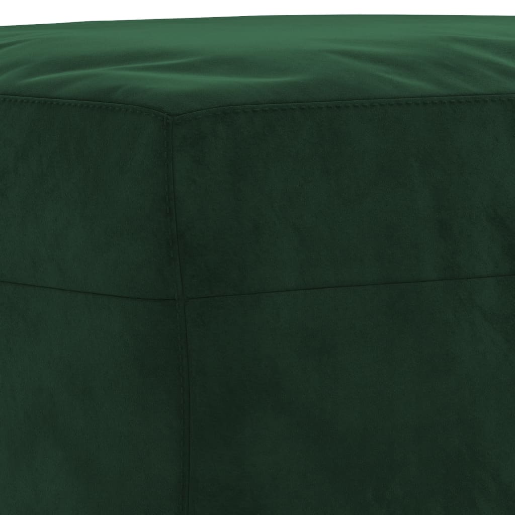 Panca Verde Scuro 70x35x41 cm in Velluto