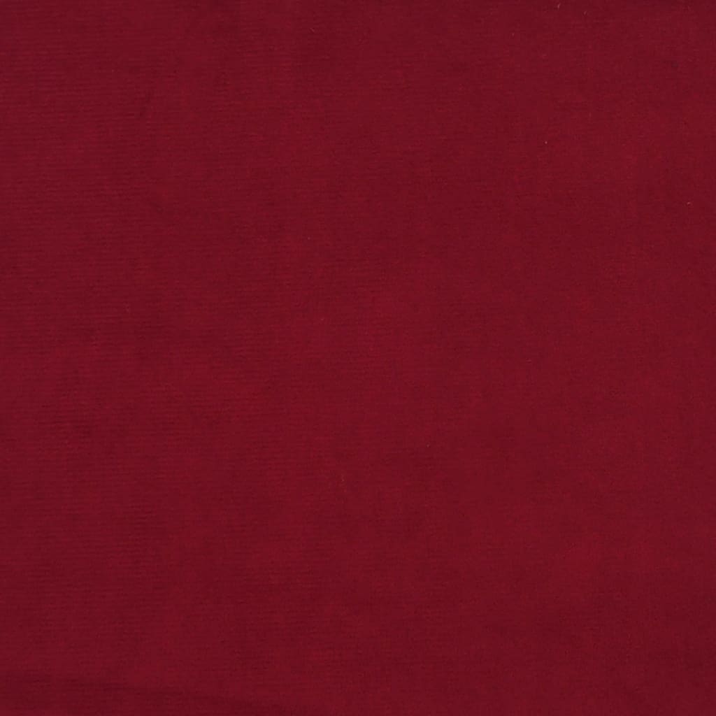 Panca Rosso Vino 70x35x41 cm in Velluto