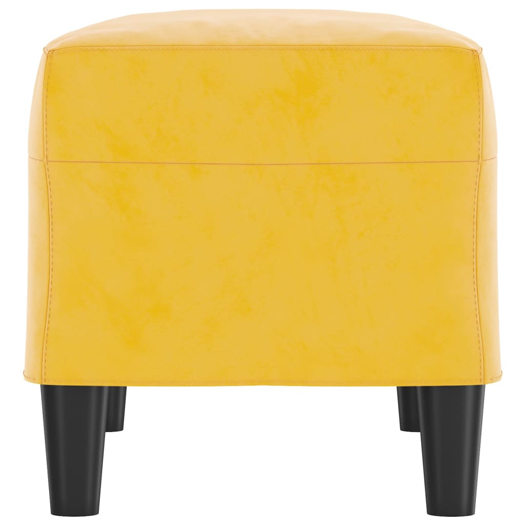 Panca Giallo 70x35x41 cm in Velluto