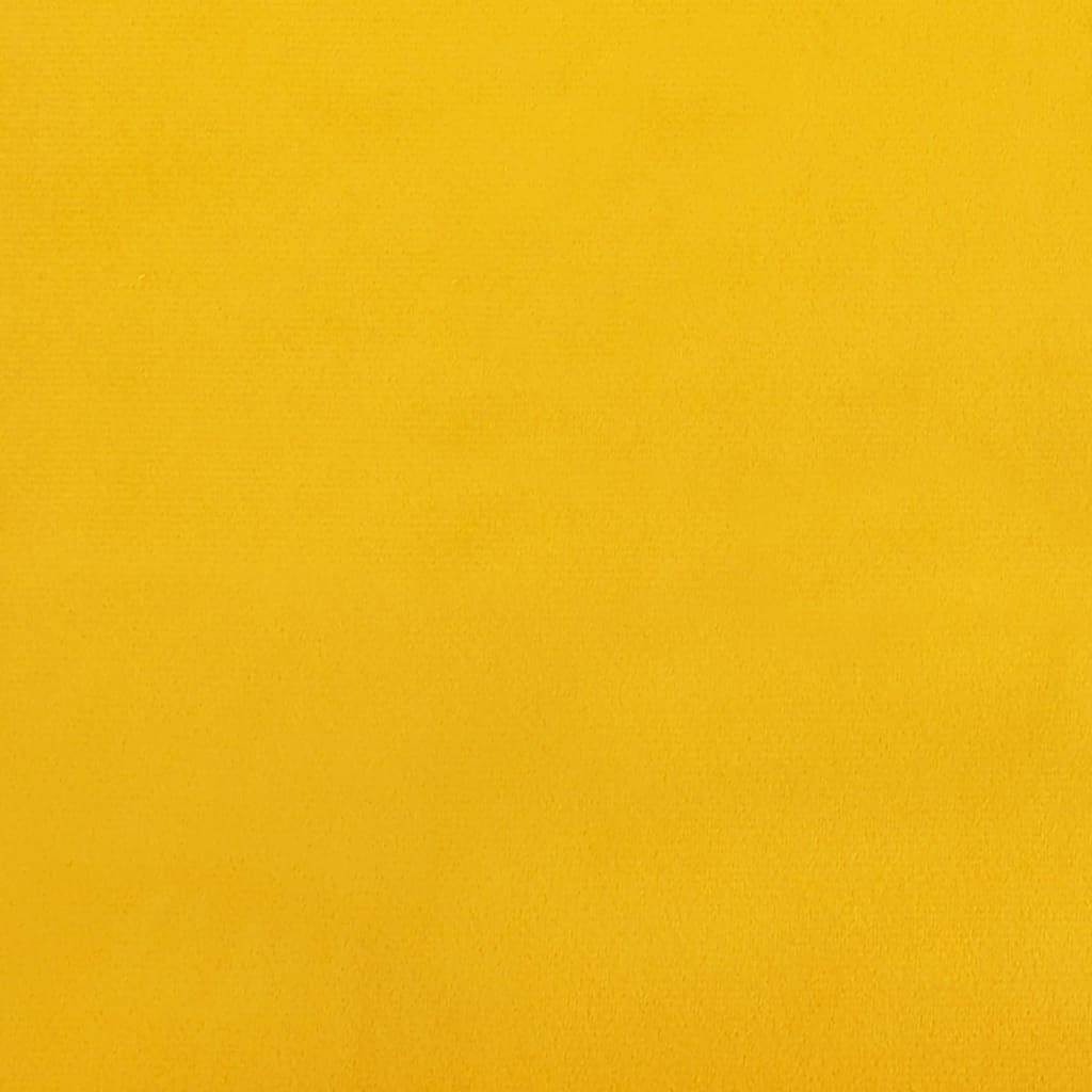 Panca Giallo 70x35x41 cm in Velluto