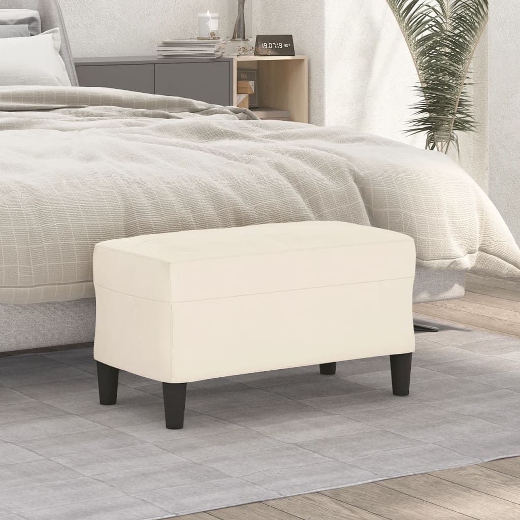 Panca crema 70x35x41 cm in Velluto - homemem39