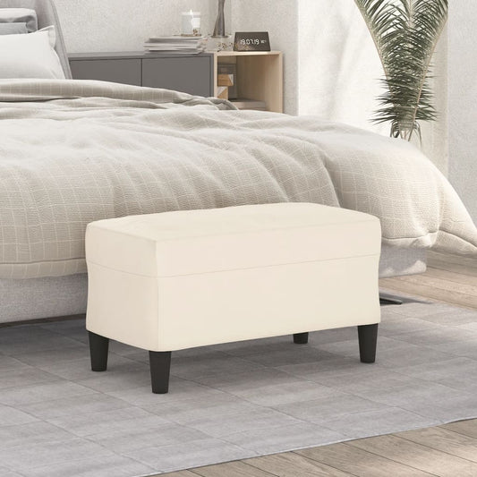 Panca crema 70x35x41 cm in Velluto - homemem39
