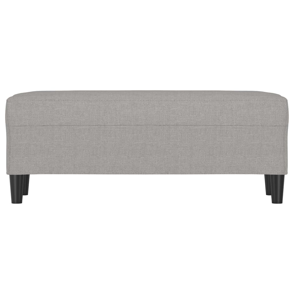 Panca Grigio chiaro 100x35x41 cm in Tessuto