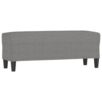 Panca Grigio Scuro 100x35x41 cm in Tessuto