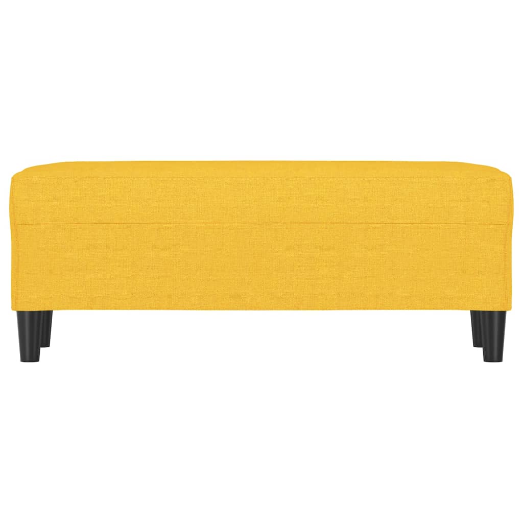 Panca Giallo Chiaro 100x35x41 cm in Tessuto