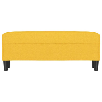 Panca Giallo Chiaro 100x35x41 cm in Tessuto
