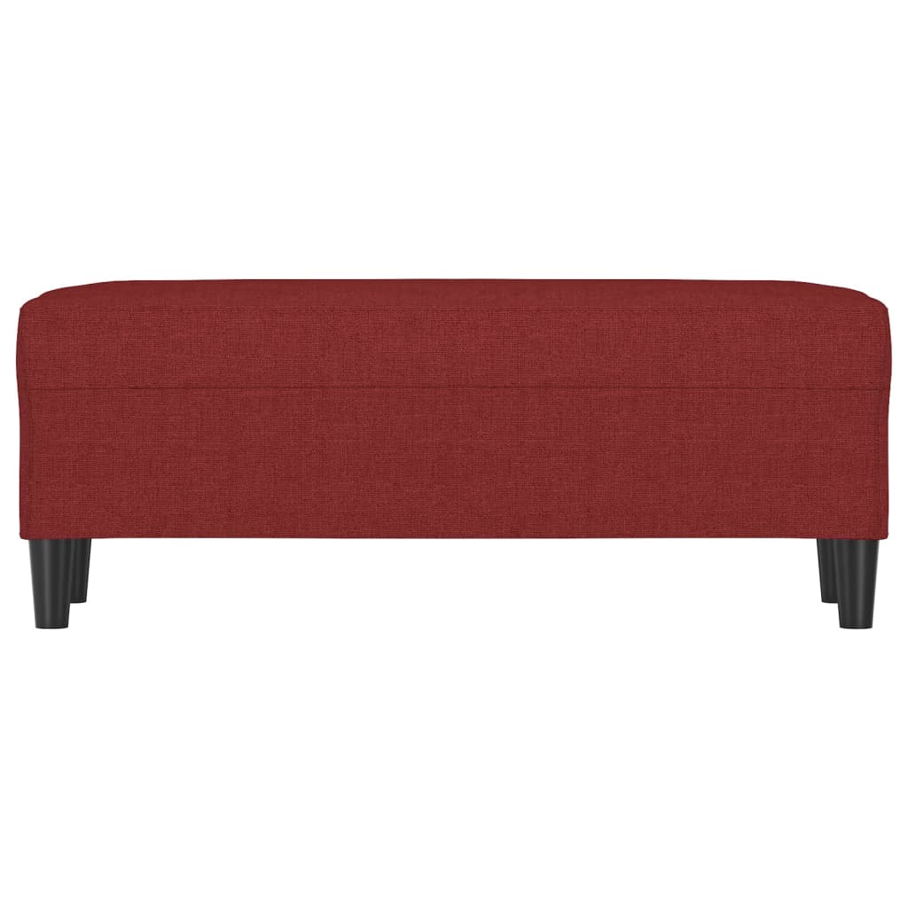 Panca Rosso Vino 100x35x41 cm in Tessuto