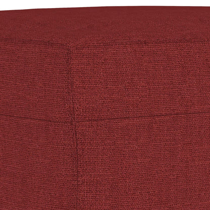 Panca Rosso Vino 100x35x41 cm in Tessuto