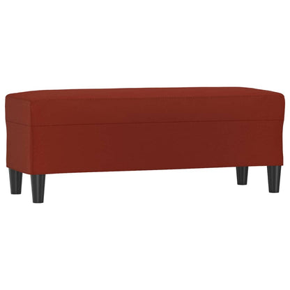 Panca Rosso Vino 100x35x41 cm in Similpelle