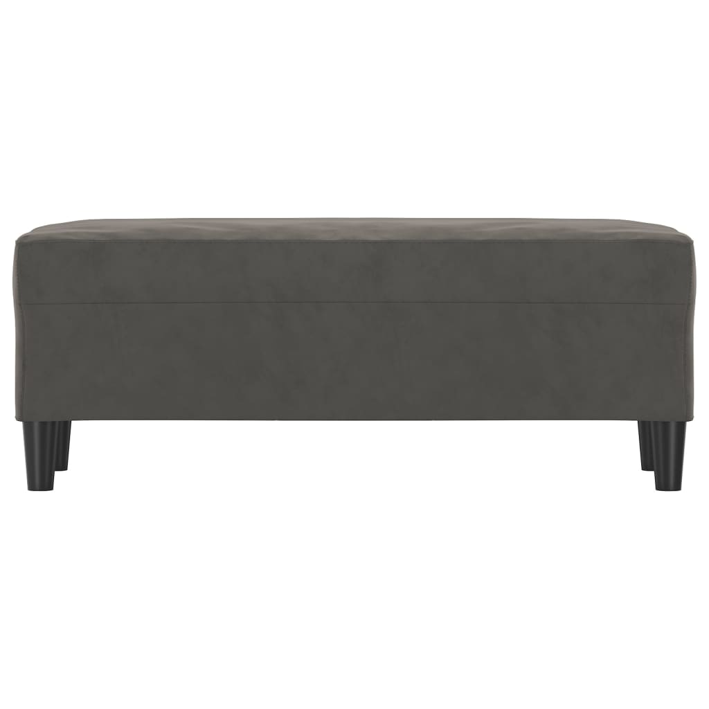 Panca Grigio Scuro 100x35x41 cm in Velluto - homemem39