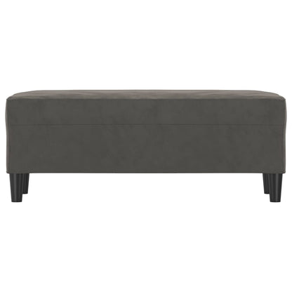Panca Grigio Scuro 100x35x41 cm in Velluto - homemem39