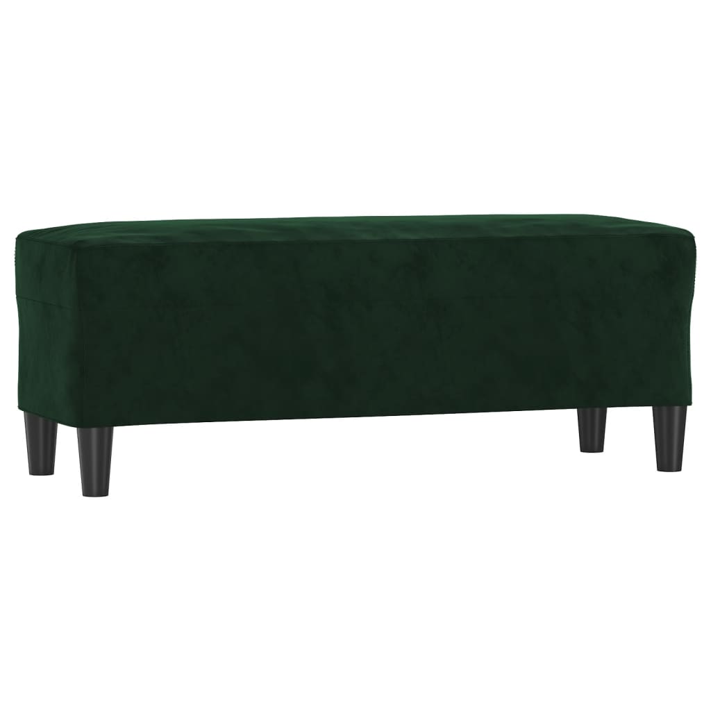 Panca Verde Scuro 100x35x41 cm in Velluto - homemem39