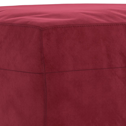 Panca Rosso Vino 100x35x41 cm in Velluto