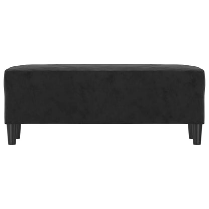 Panca Nero 100x35x41 cm in Velluto - homemem39