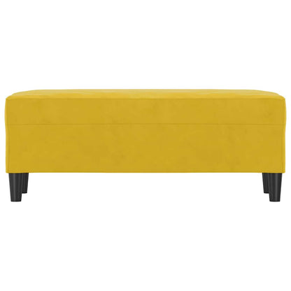 Panca giallo 100x35x41 cm in Velluto
