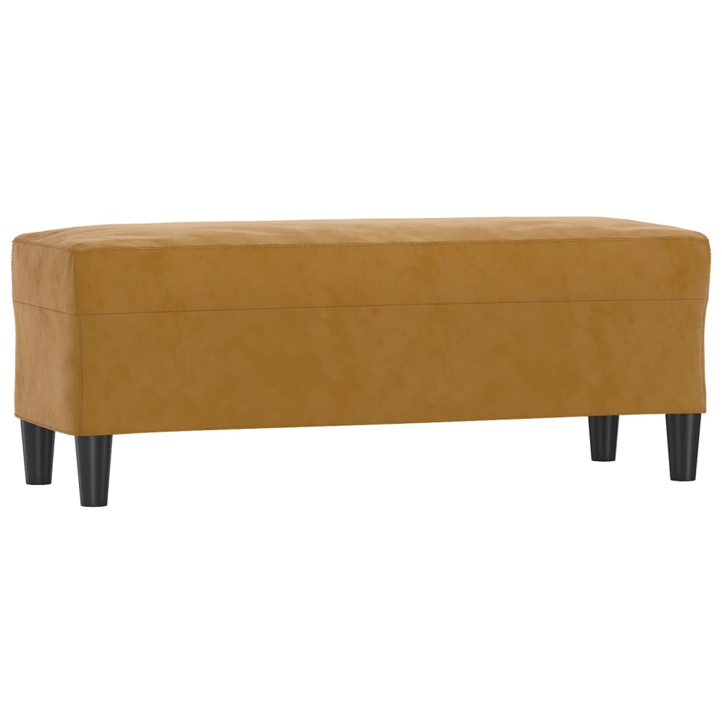 Panca marrone 100x35x41 cm in Velluto - homemem39