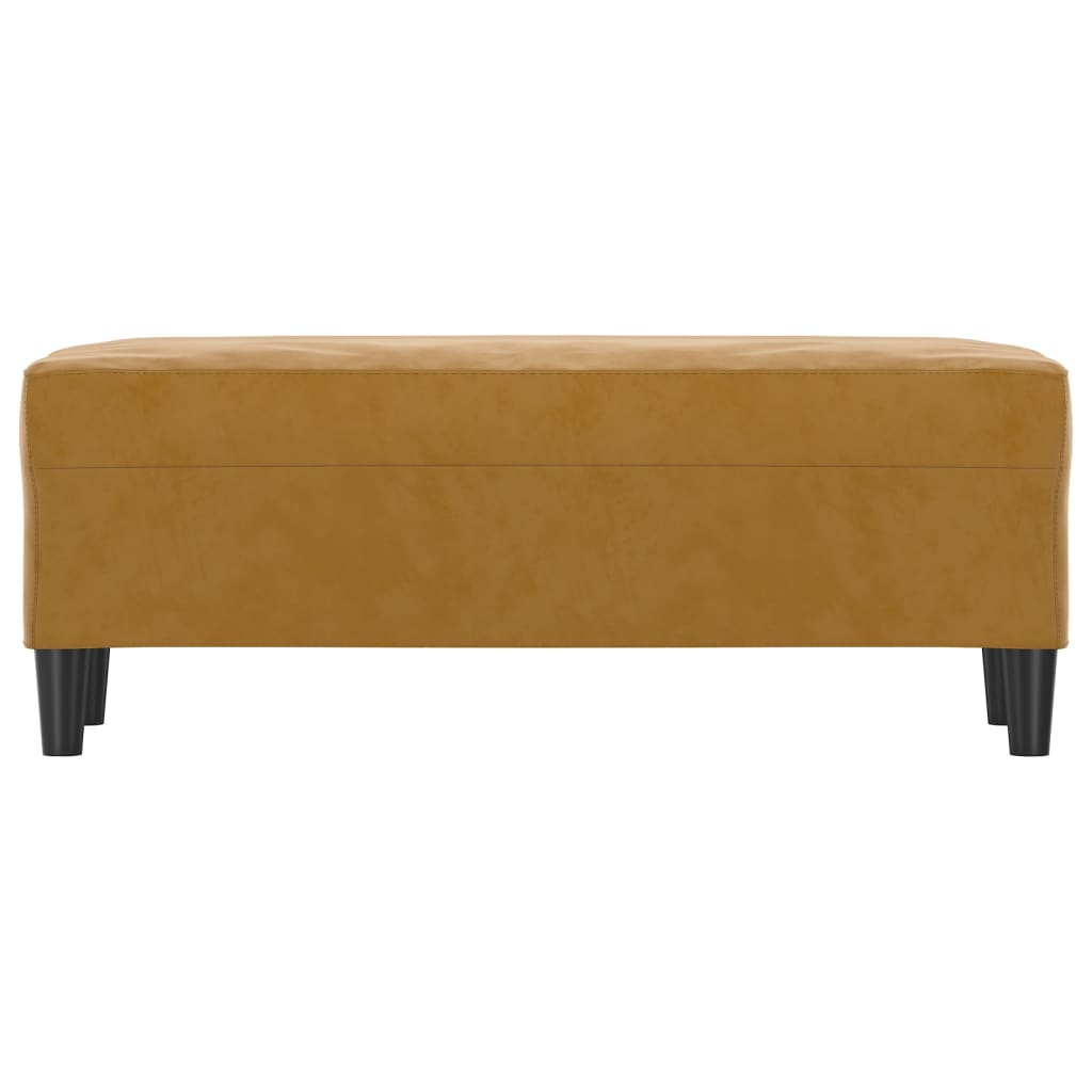 Panca marrone 100x35x41 cm in Velluto - homemem39