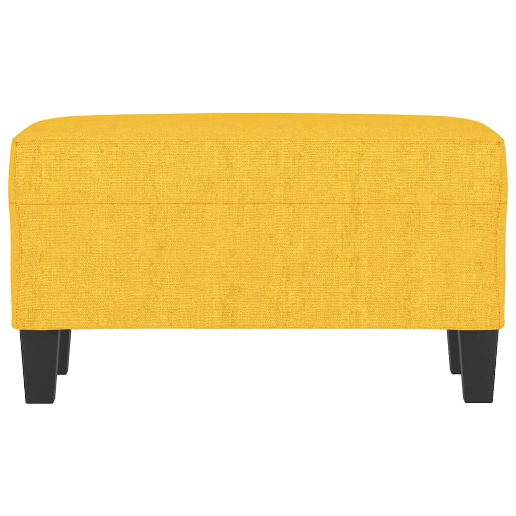 Panca Giallo Chiaro 70x35x41 cm in Tessuto