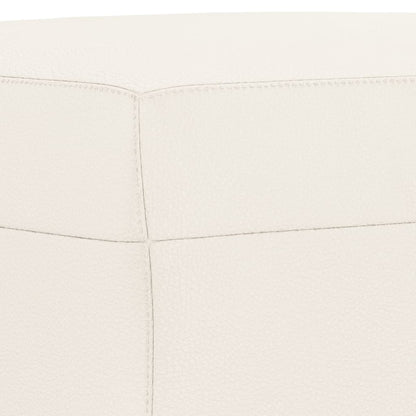 Panca Crema 70x35x41 cm in Similpelle - homemem39