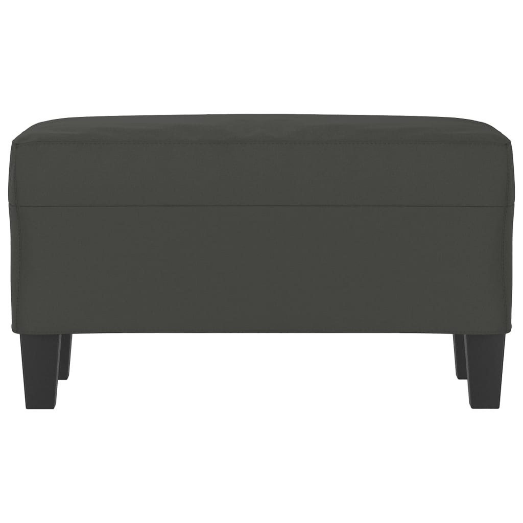 Panca grigio scuro 70x35x41 cm in Microfibra